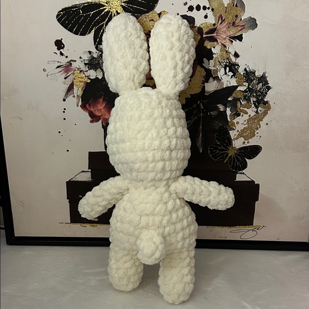Handcrafted Bunny Plush Stuffed Animal - Picture 2 of 4